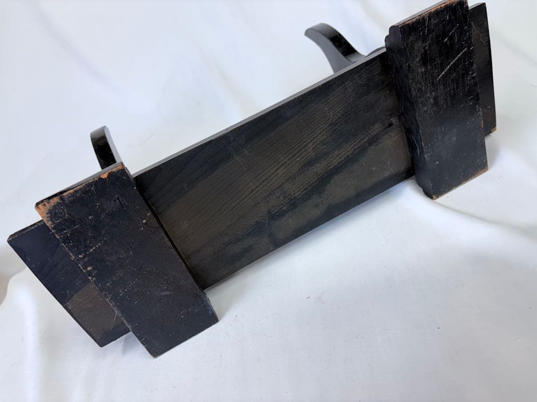 刀掛け 象牙台 木製 火縄銃 武具 日本刀 台 飾り台