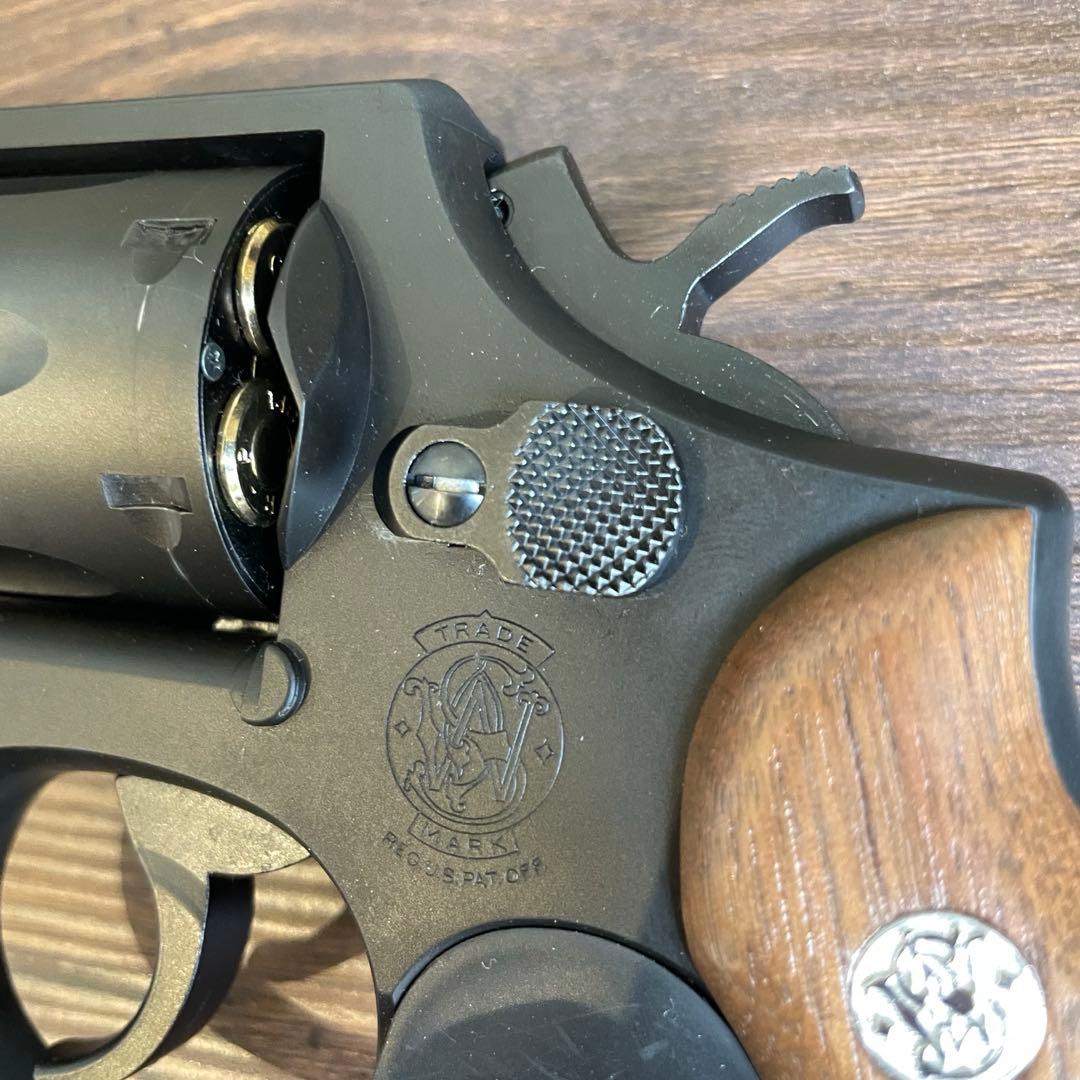 タナカワークス S&W M10 木製グリップ&アダプター付 ガスリボ