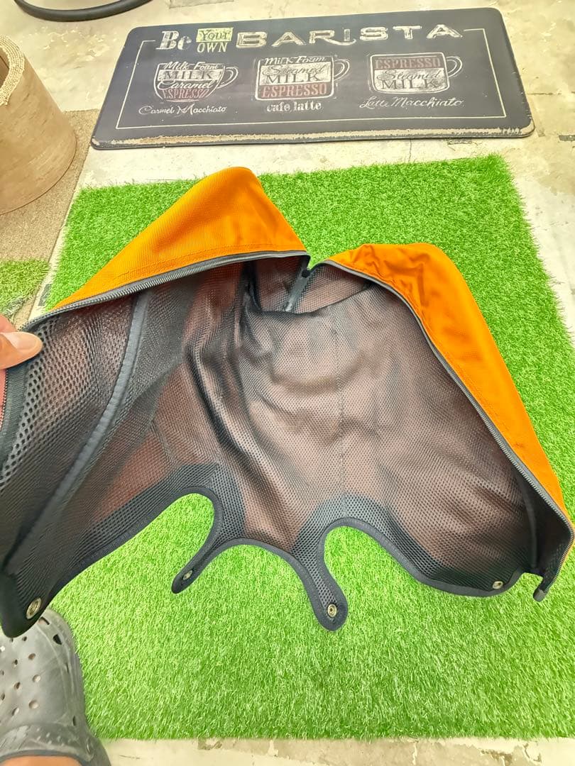 『美品』ブリーフィング　キャディバッグ オレンジ