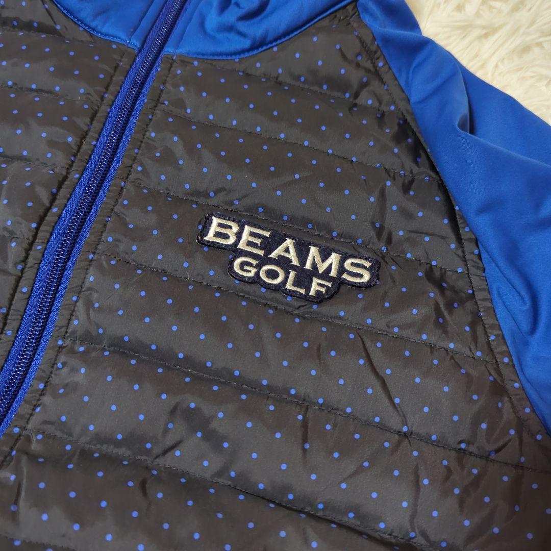 BEAMS GOLF パッカブルドット ダウンブルゾン　L