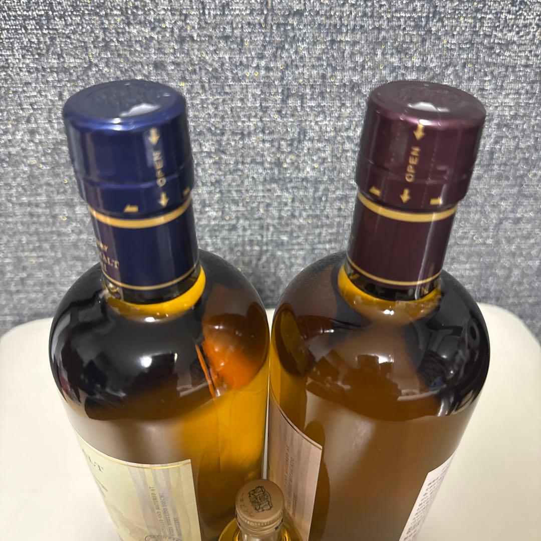 ニッカウイスキー　シングルモルツ　　余市 宮城峡 セット　サービスに余市小瓶付