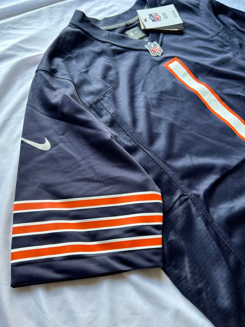 値下げ 新品未使用 NFL L ベアーズ ジャスティンフィールズ ゲームジャージ