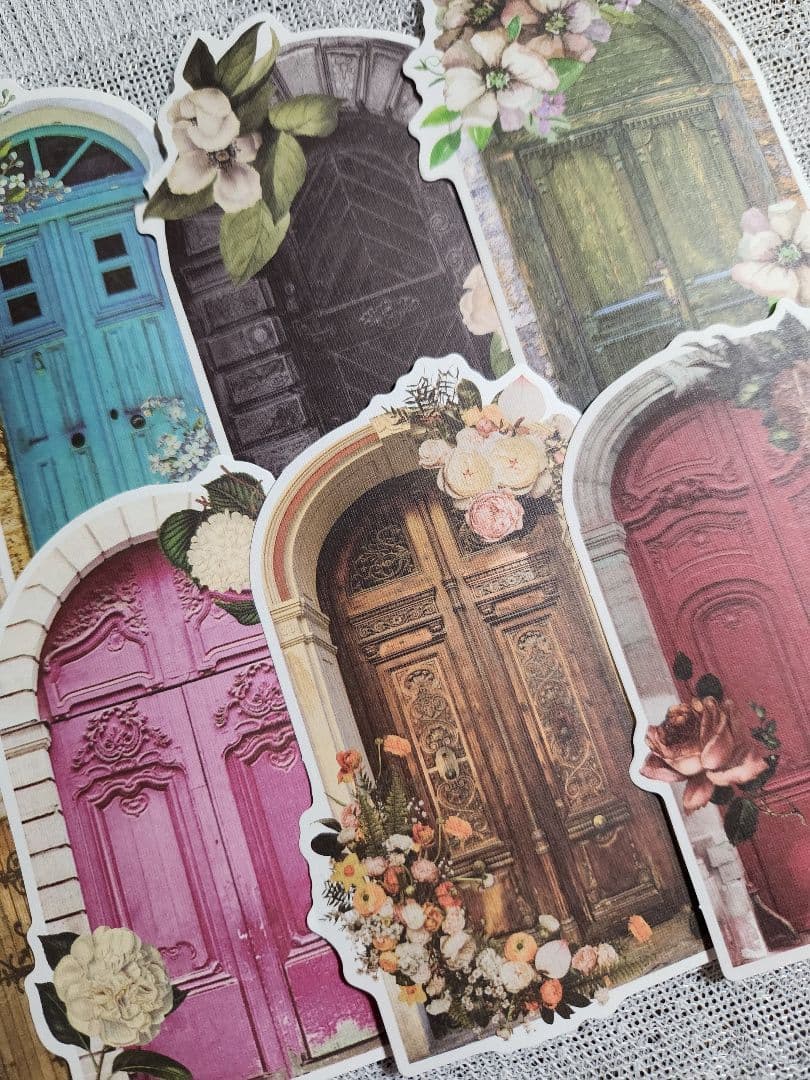 コラージュ素材 窓 窓枠 扉 蝶々 おすそ分け