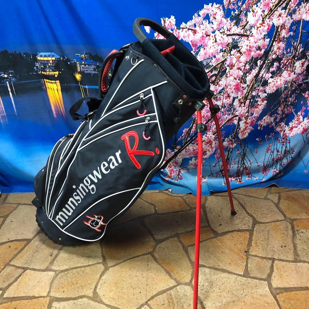 寶BV-1126 マンシングウェア キャディバッグ スタンド式 ブラック