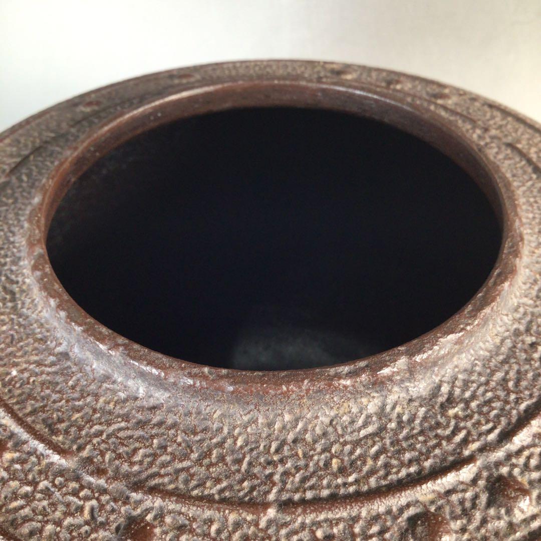 Ｎ９６２　茶釜　『人間国宝　高橋敬典造』『万代屋釜』　共箱　茶道具