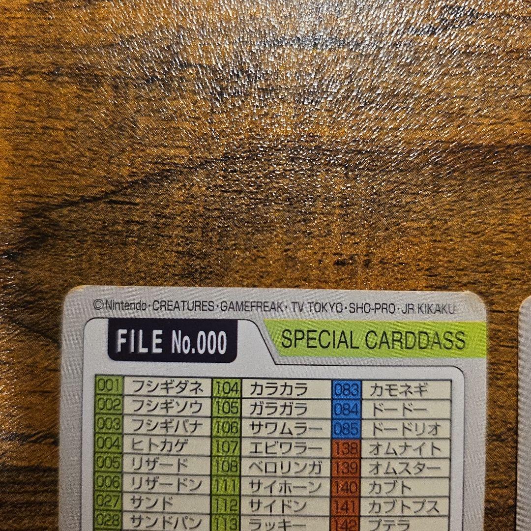 貴重　ポケモンカードダス　 スペシャルカードダス No.000　2枚セット