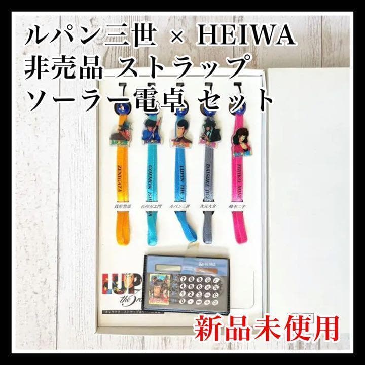 パチンコ ルパン三世 キャラクター ストラップソーラー計算機 セット 新品 希少