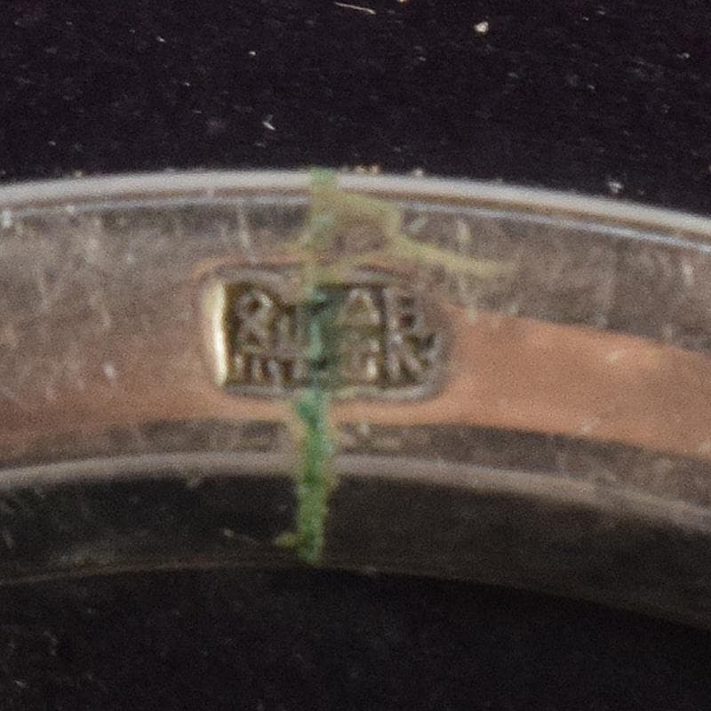 七宝焼　安藤七宝店　純銀刻印　カトレア文　鶴首瓶　台付　共箱　M　R8491B