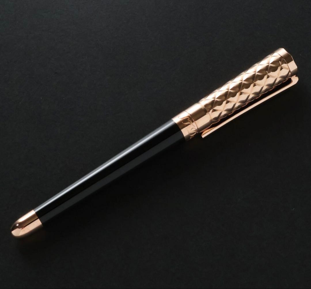 3849◆デュポン◆万年筆定価111,100円◆リベルテ～ブラックピンクゴールド
