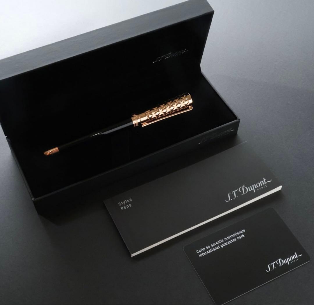 3849◆デュポン◆万年筆定価111,100円◆リベルテ～ブラックピンクゴールド