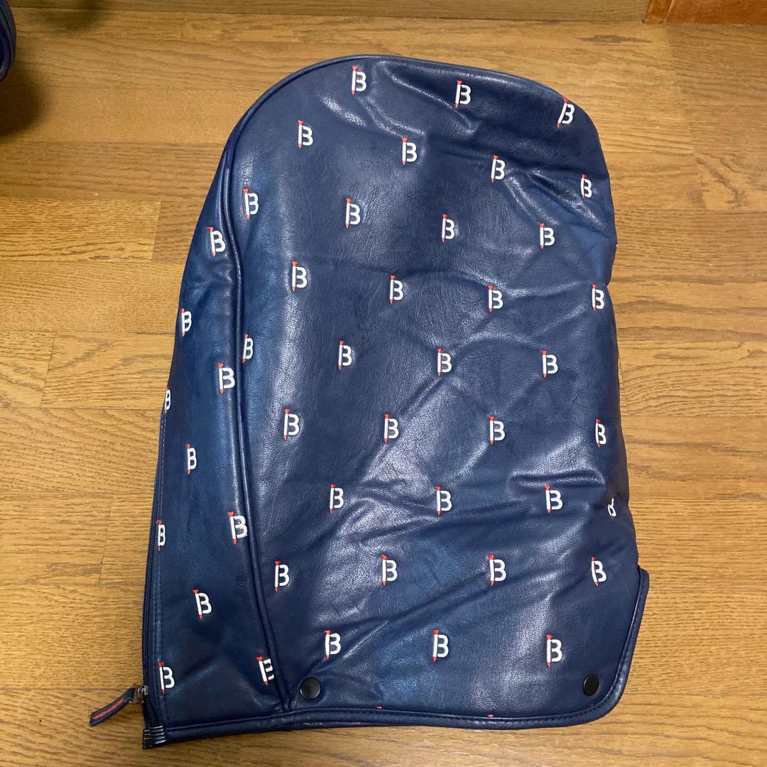 BEAMS ビームスゴルフ キャディバッグ オシャレ 可愛い ネイビー ティー柄