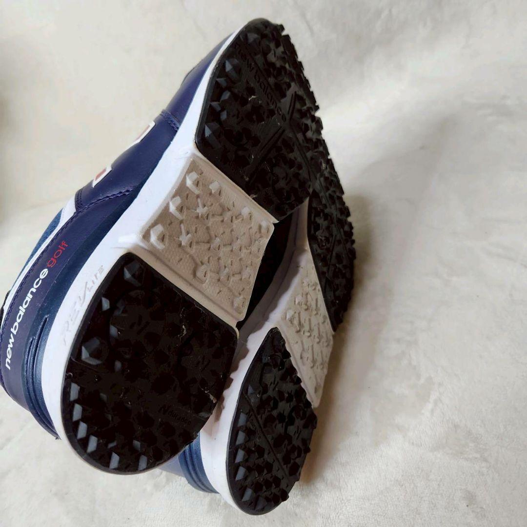 美品！ニューバランスゴルフ スパイクレスゴルフシューズ 24.5センチ ネイビー