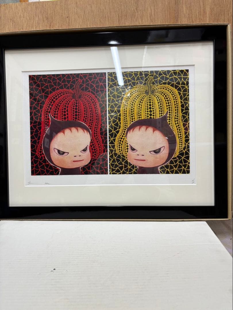 奈良美智、草間彌生 コラボアートポスター