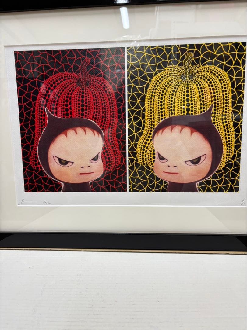 奈良美智、草間彌生 コラボアートポスター