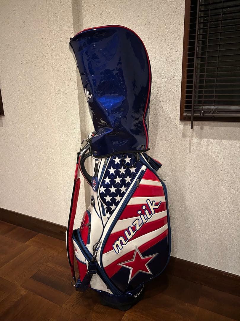 muzik ゴルフバッグ・キャディバッグ 星条旗デザイン