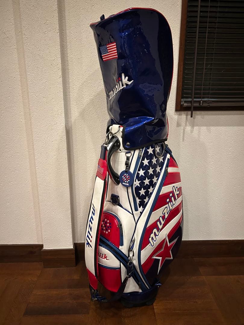 muzik ゴルフバッグ・キャディバッグ 星条旗デザイン