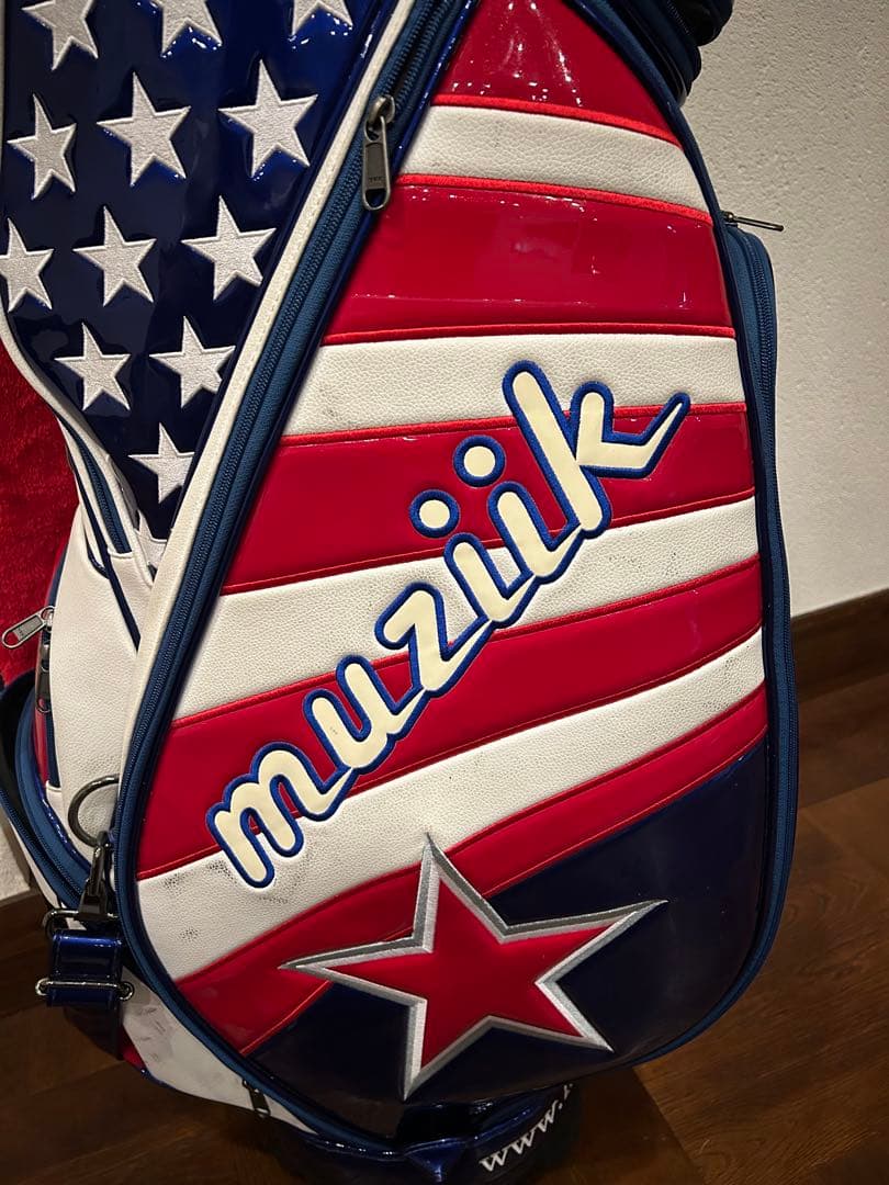 muzik ゴルフバッグ・キャディバッグ 星条旗デザイン