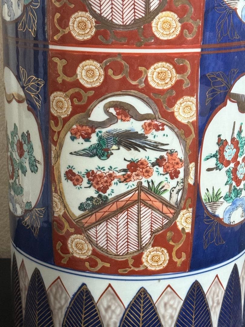 伊万里　錦絵　傘立　古民具　送料込み251025