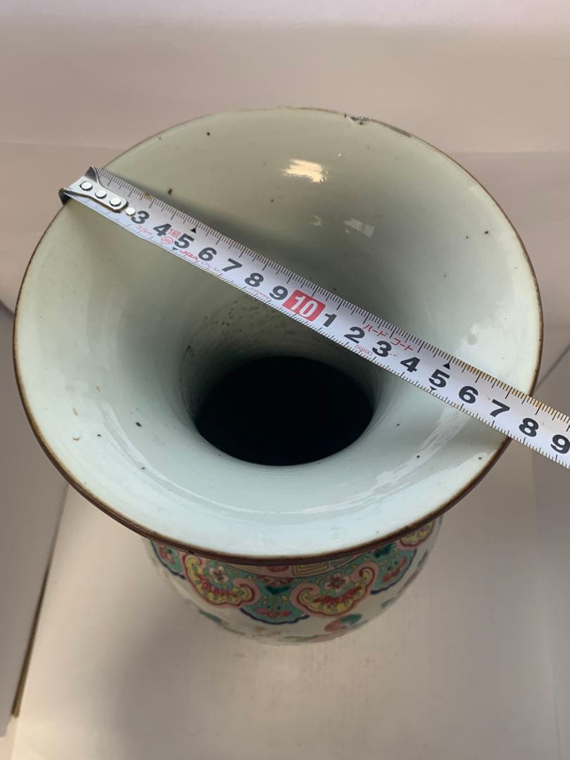 中国美術　粉彩大花瓶　送料込み