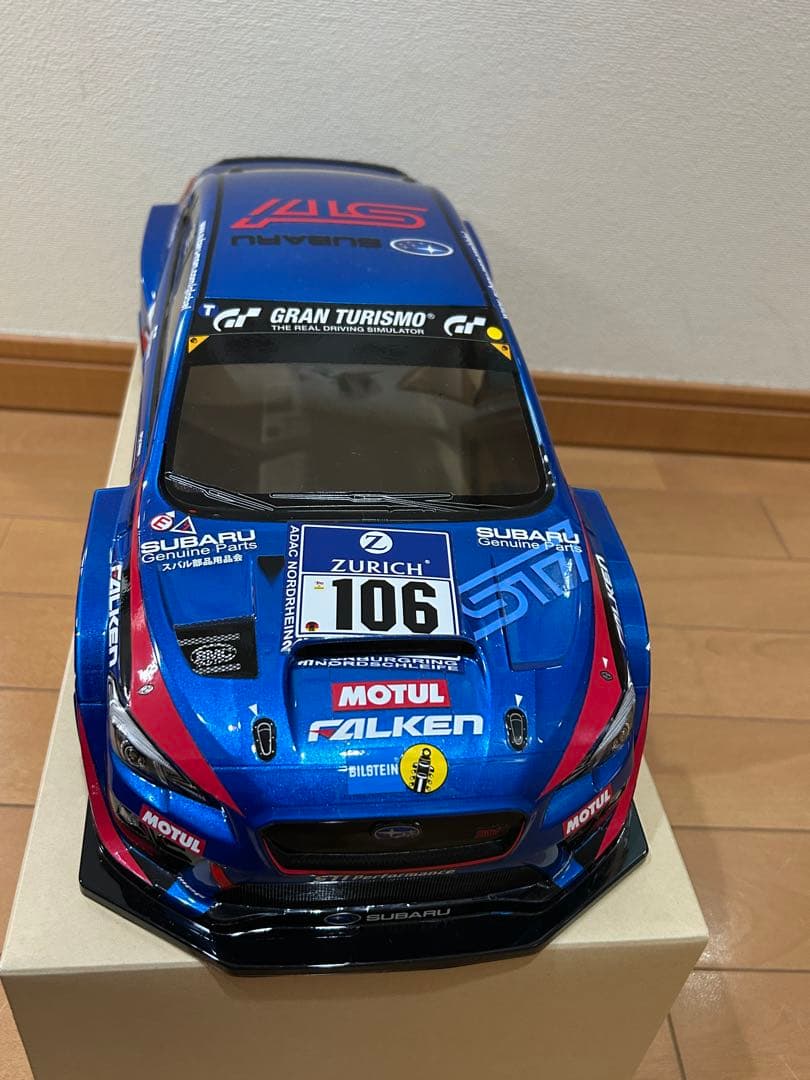 タミヤ SUBARU WRX STI ラジコンボディ メタリックブルー　未使用