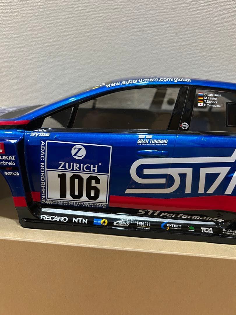タミヤ SUBARU WRX STI ラジコンボディ メタリックブルー　未使用
