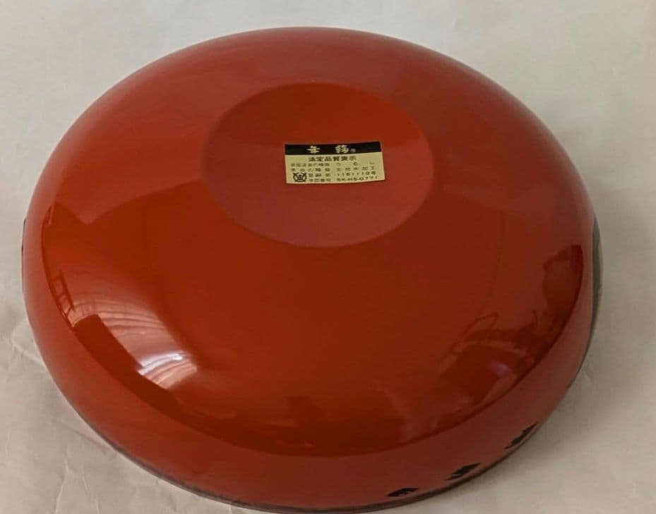 会津　漆器　菓子鉢