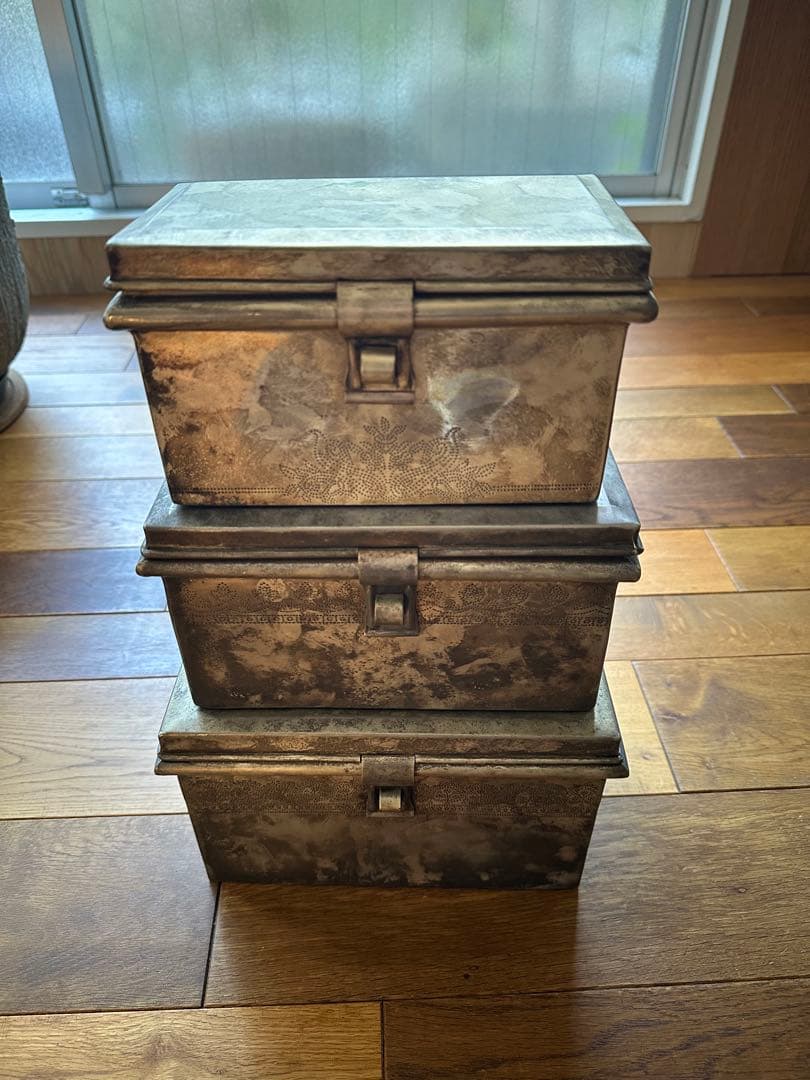 DAY メタル収納ボックス 3個セット