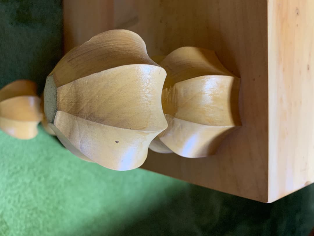 ⭐︎ 特価　【国産】イチョウ　５寸将棋盤　脚付