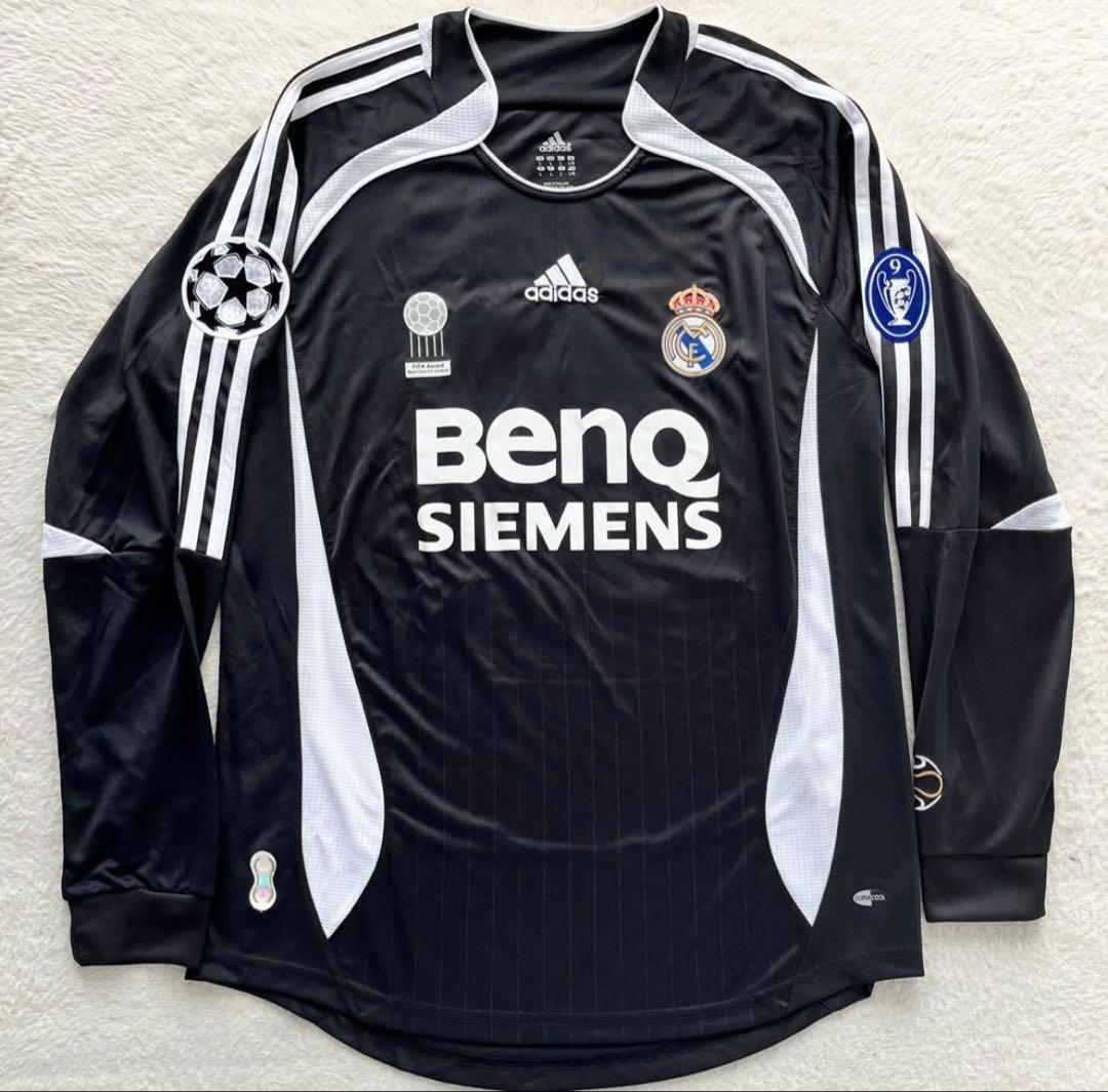 極美品✨06/07 レアルマドリード ベッカム CL 黒　アウェイ ユニフォーム