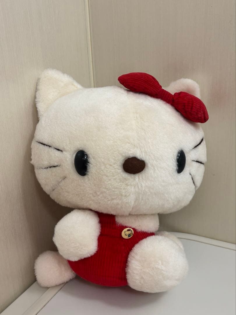 【激レア】1975年 初代キティぬいぐるみ／袋付　ビンテージ　昭和レトロ