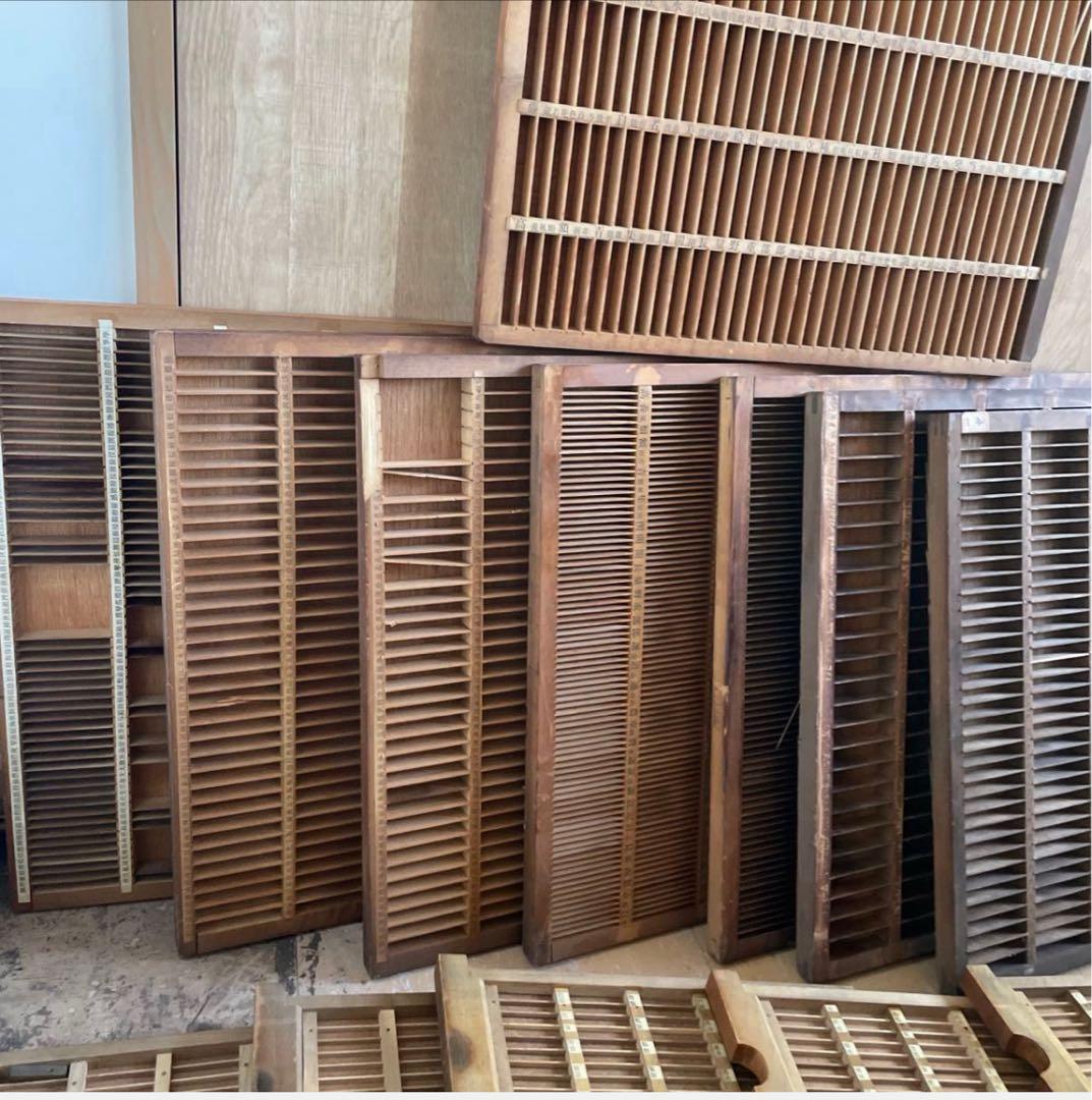 【ゲリラセット】活版印刷所から出た木のもの　色々　50個くらい-5【活版印刷】