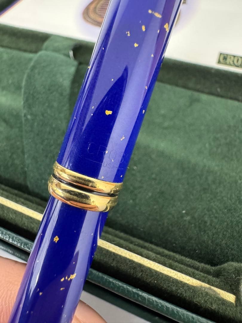 食いしん坊将軍 CROSS ボールペン 本体 ラピスラズリ(箱付き)