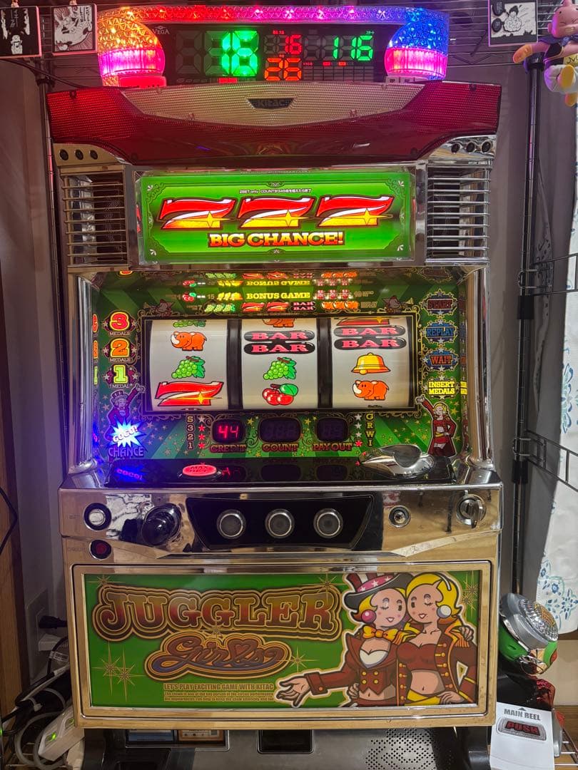 5号機　ジャグラーガールズ（不要機）不具合有