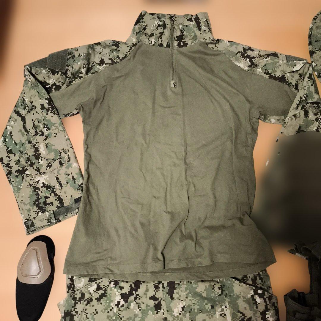 1 海軍装備一式　aor2迷彩　デジカモ　crye g3　戦闘服　ベスト　ベルト