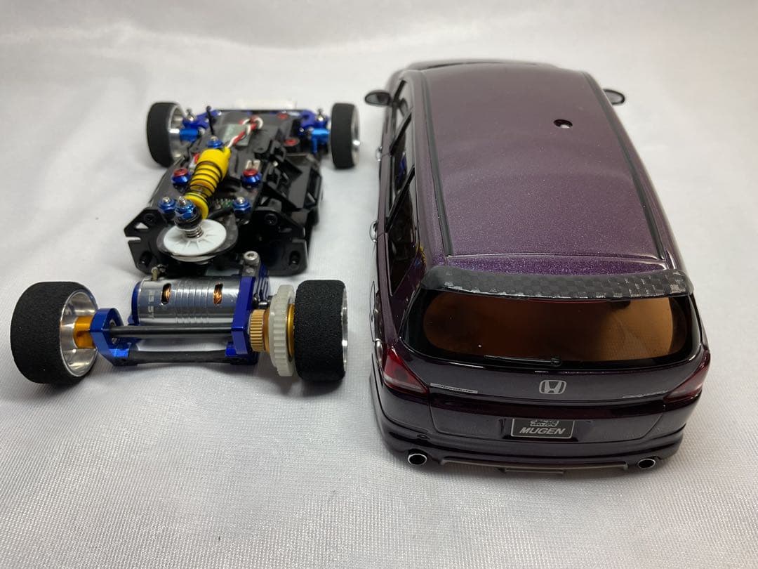 京商ミニッツ　MR-03 ホンダ無限オデッセイM's製　Mk'1アルミホイール付