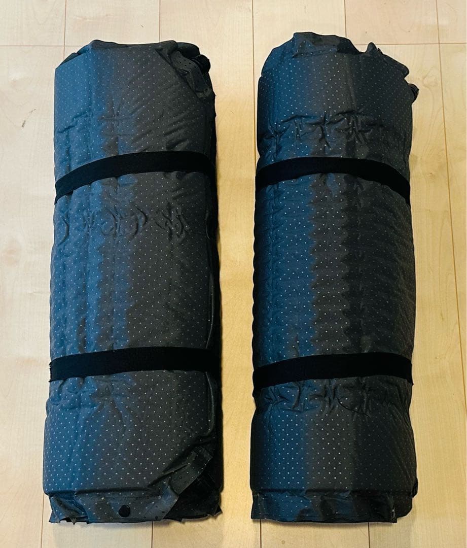 WAQ インフレーターマット (ブラック) 8cm ×2個セット