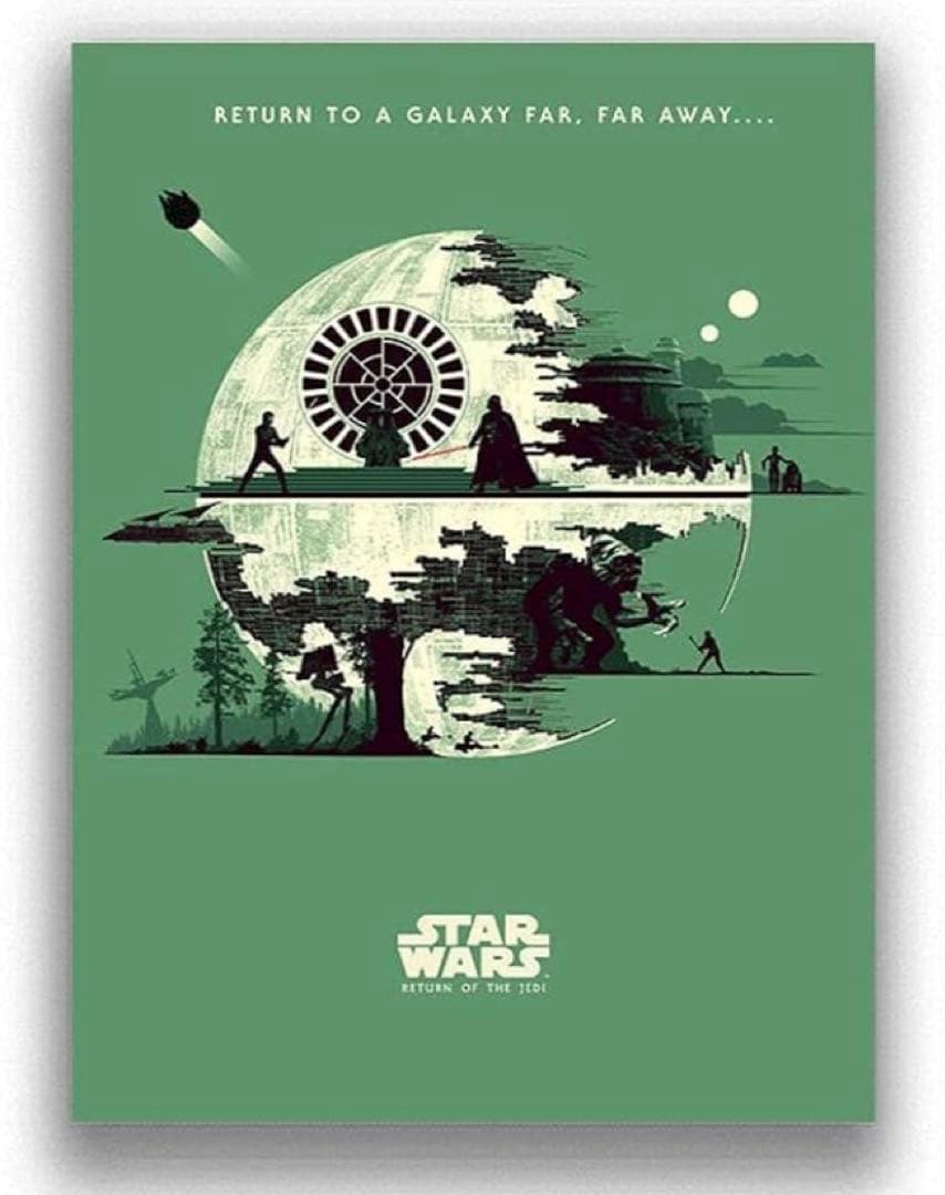 【新品未開封】スターウォーズポスター　3color （緑青黄3枚セット）