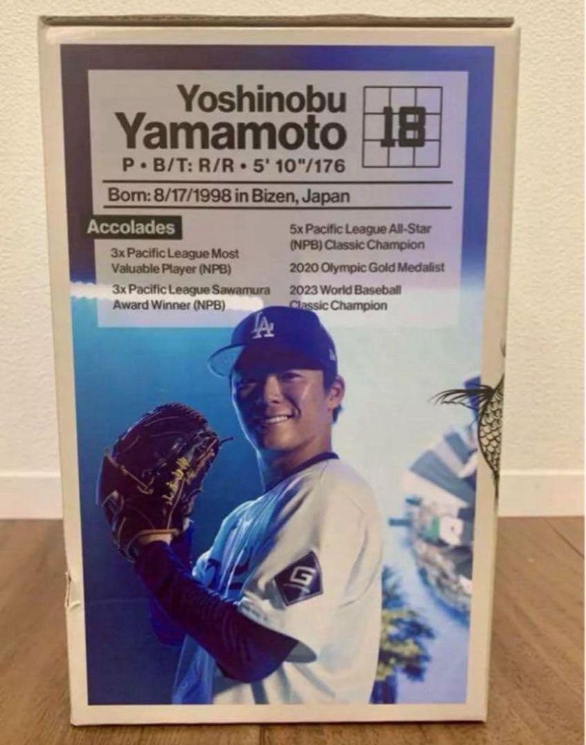 山本由伸　ボブルヘッド　2024 　ドジャース　来場者限定　スタジアム配布　新品