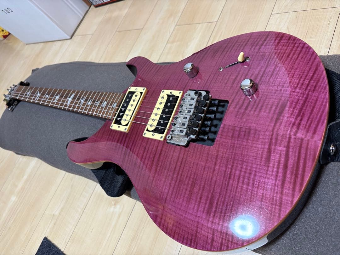 PRS SE パープル ギターケース付き　メルカリ市限定送料込み
