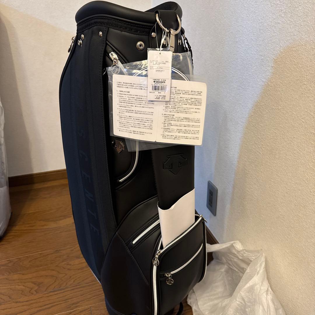 お値下げ　新品未使用　DESCENTE ブラック キャディバッグ