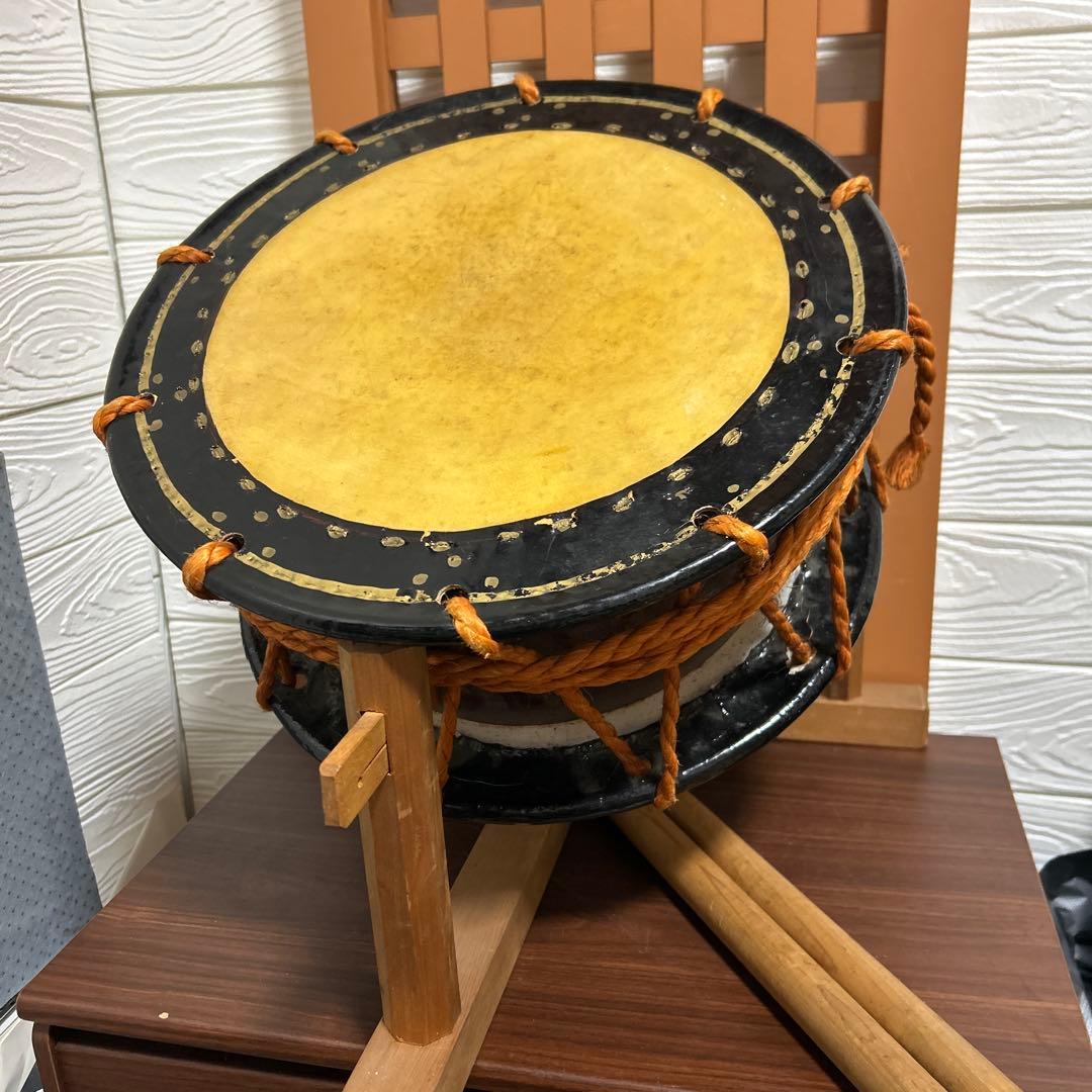 期間限定値下げ！和楽器　締太鼓　台付