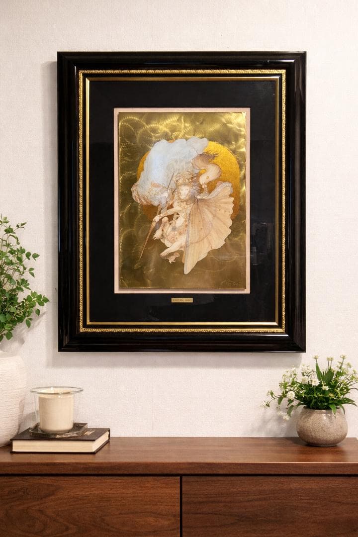 騎神来たりぬ スペシャルメタル 天野喜孝 金箔 真作保証