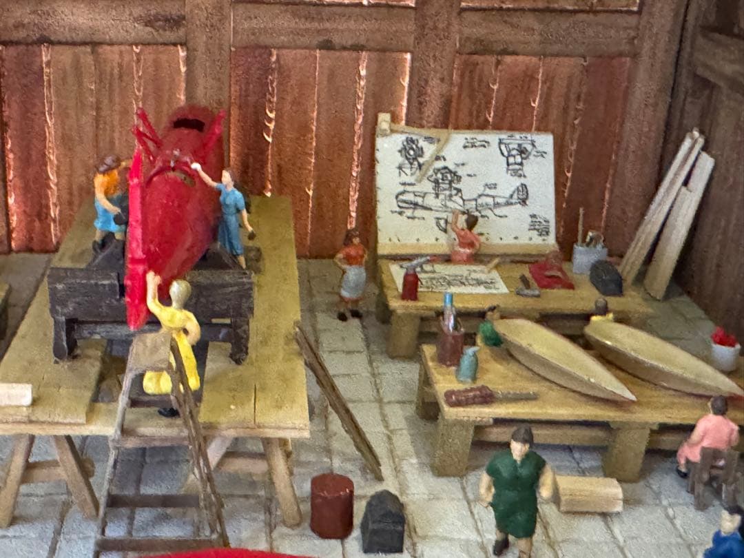 紅の豚　ジオラマ　『ピッコロ社』　ジオラマ　模型　プラモデル