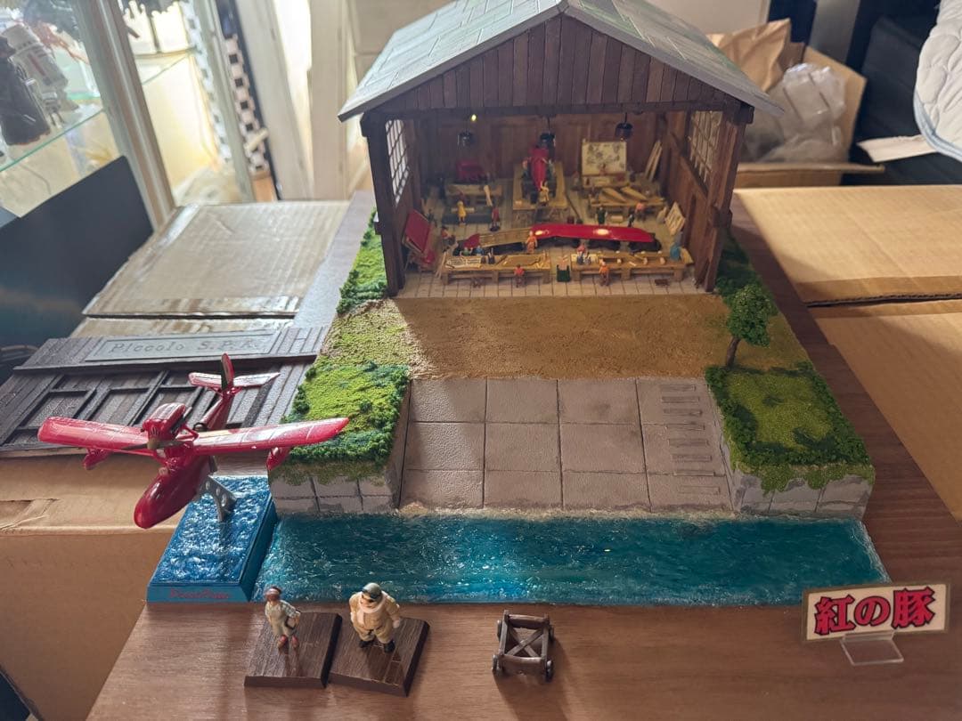 紅の豚　ジオラマ　『ピッコロ社』　ジオラマ　模型　プラモデル