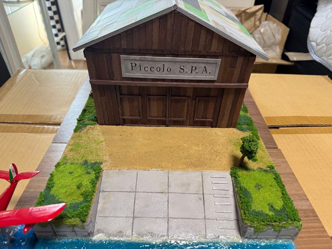 紅の豚　ジオラマ　『ピッコロ社』　ジオラマ　模型　プラモデル
