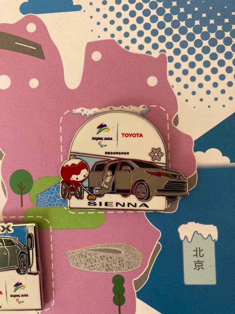 2022北京オリンピック　TOYOTA ピンバッチ♪シリアルナンバー付き