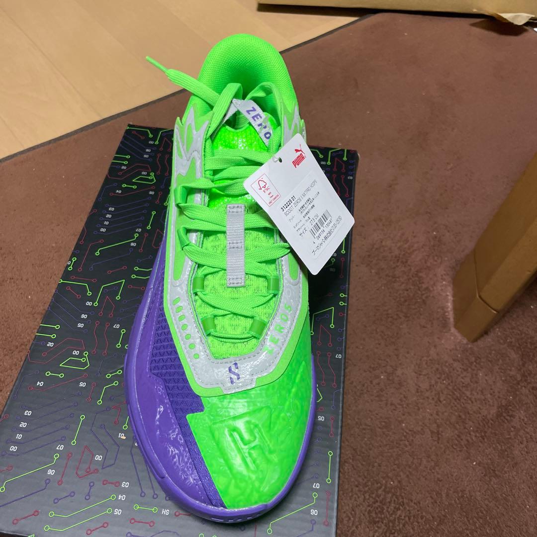 値下げ可能PUMA ZEROS II バスケットシューズ グリーン/パープル
