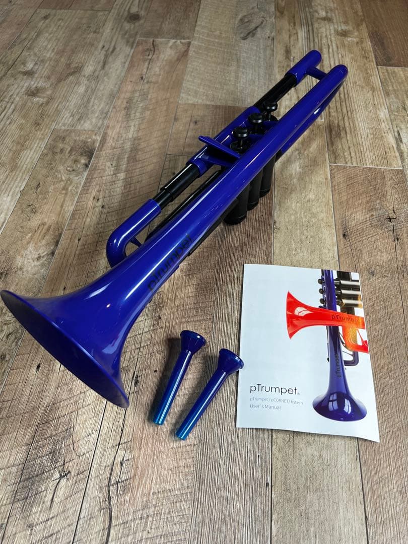 【値下げ】pTrumpet 青 トランペット本体