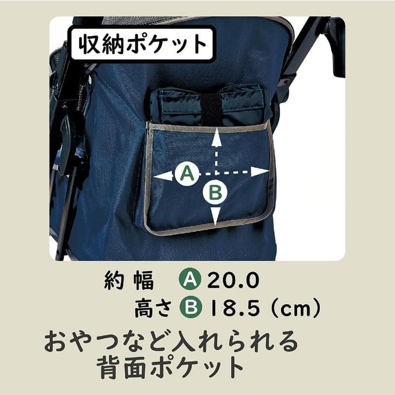 Add Mate アドメイト ペットお出かけ用 軽量折りたたみカート ネイビー