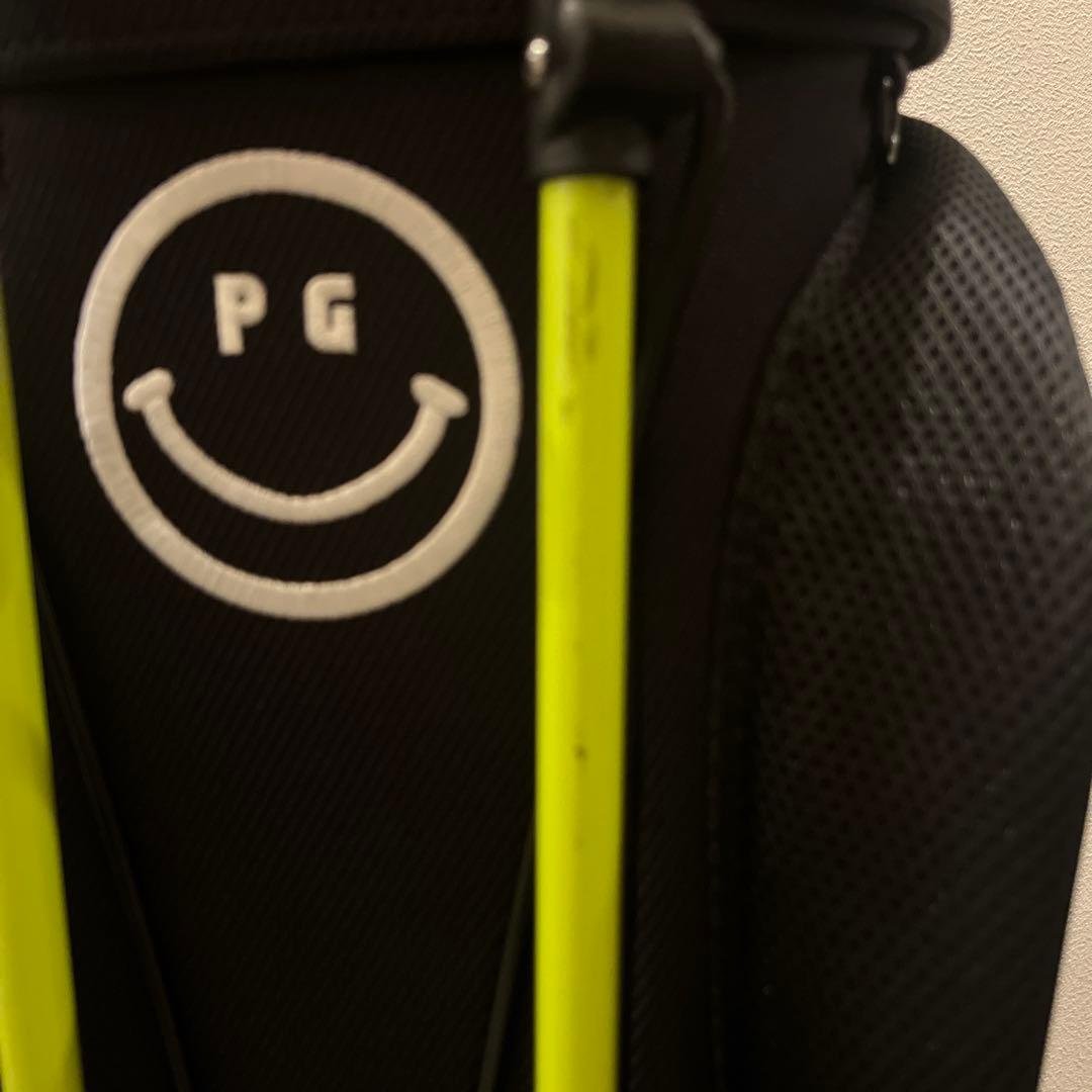 PEARLY GATES キャディバッグ スタンド付き ネイビー/グリーン